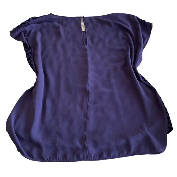 Lane Bryant Cap Sleeve Burnout Blouse 18/20 - Picture 3 of 5